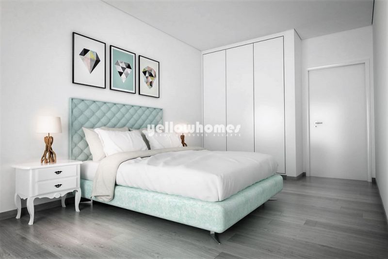 Apartamento T2 num edifício com piscina na cobertura perto da praia em Portimao